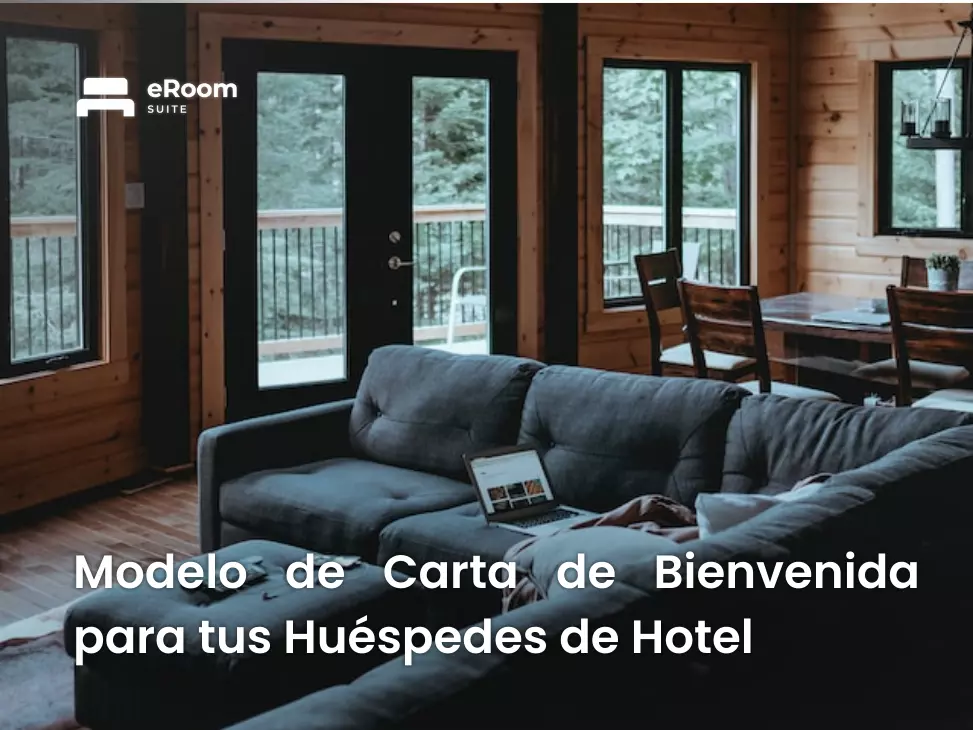 carta de bienvenida a un huésped de hotel